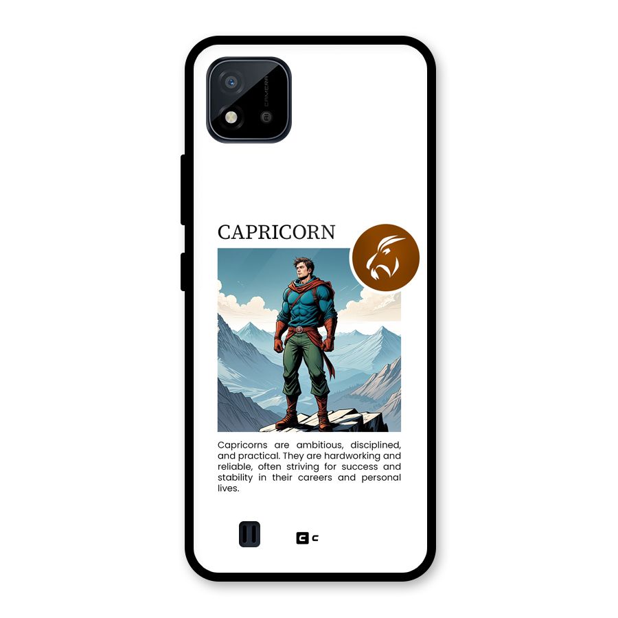 Clever Capricorn Glass Back Case for Realme C11 2021