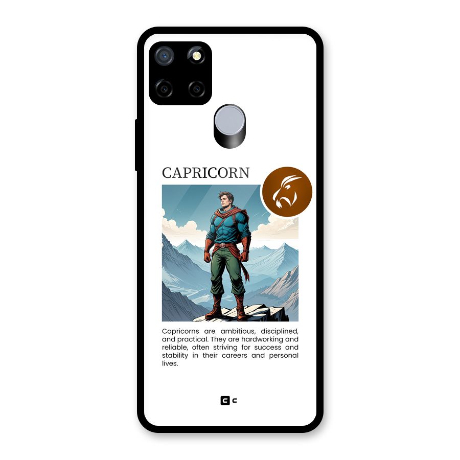 Clever Capricorn Glass Back Case for Realme C12