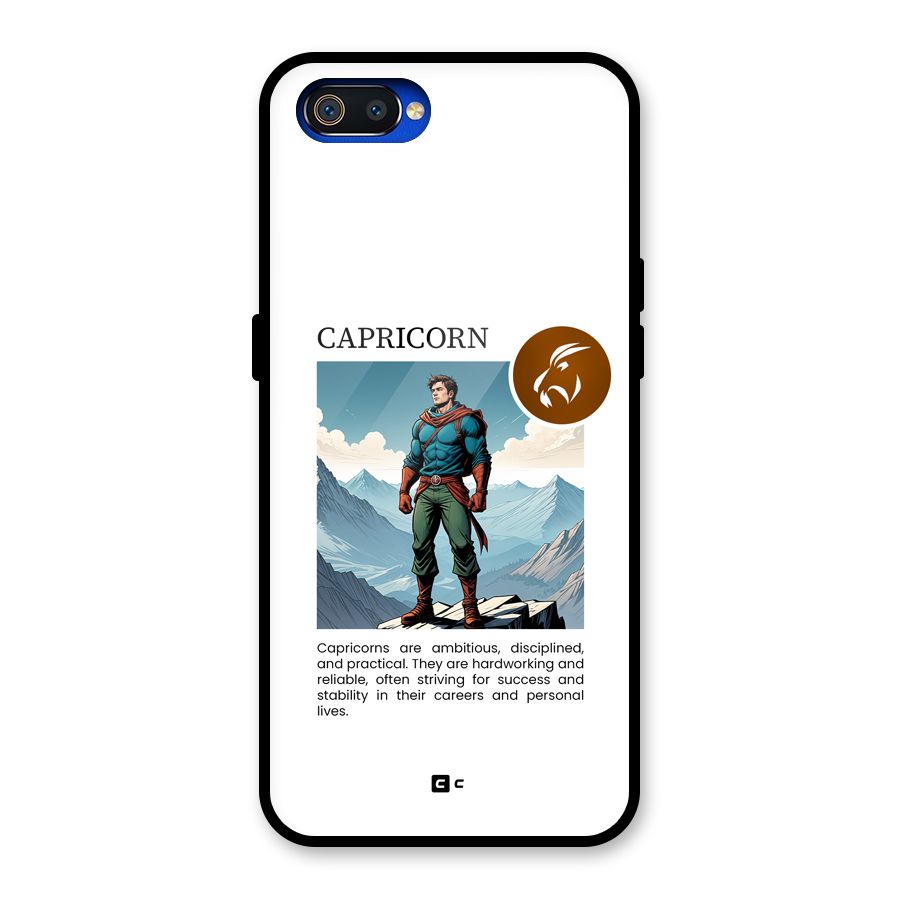 Clever Capricorn Glass Back Case for Realme C2