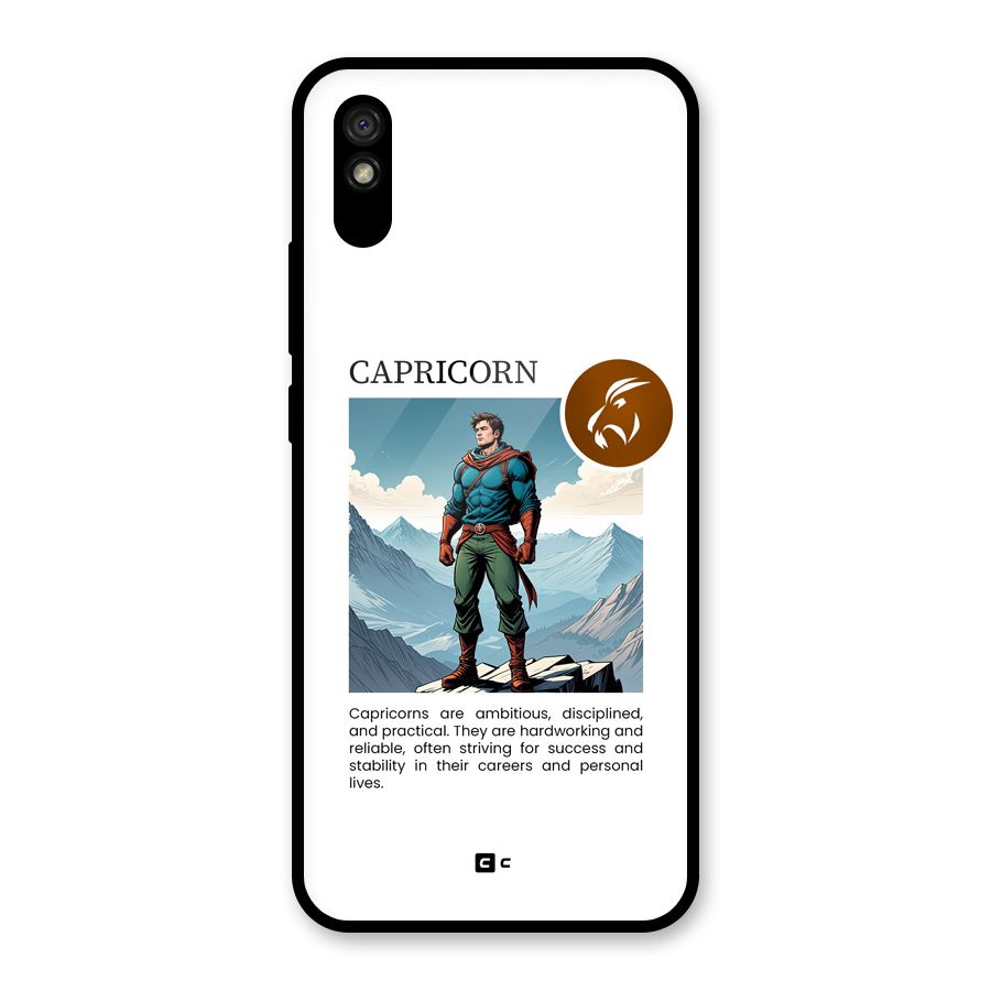 Clever Capricorn Glass Back Case for Redmi 9i