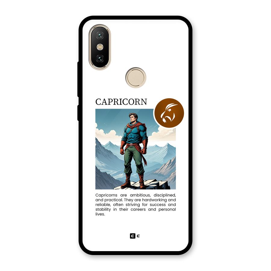 Clever Capricorn Glass Back Case for Redmi A2
