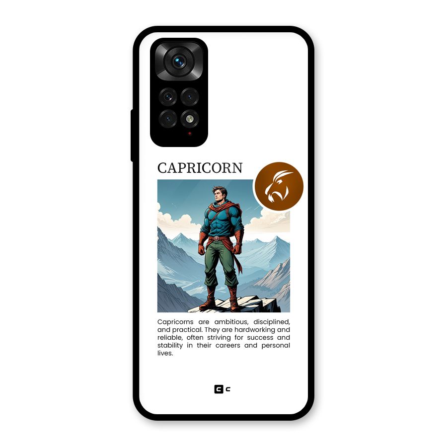 Clever Capricorn Glass Back Case for Redmi Note 11S