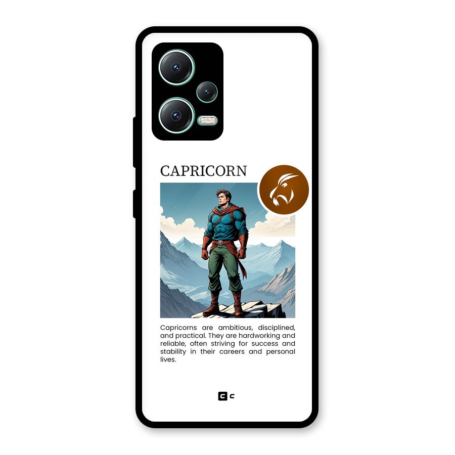 Clever Capricorn Glass Back Case for Redmi Note 12 5G