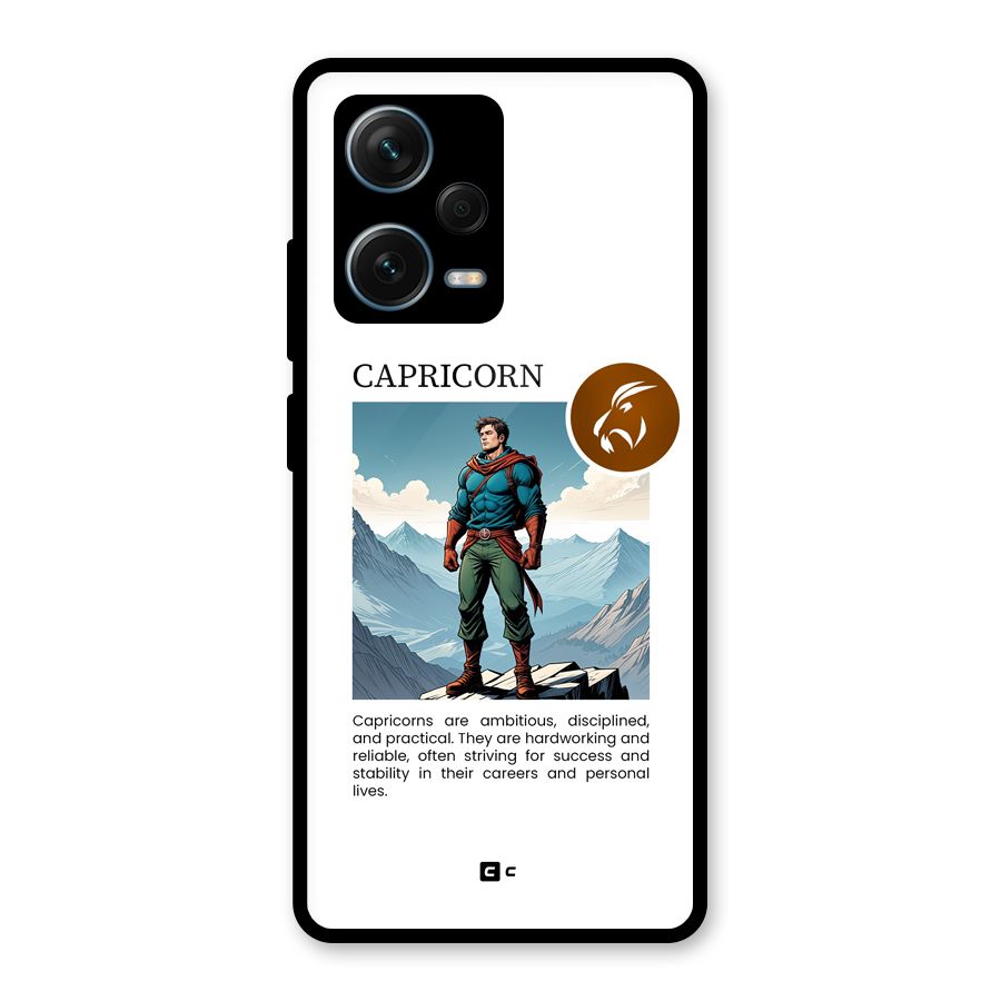 Clever Capricorn Glass Back Case for Redmi Note 12 Pro Plus 5G