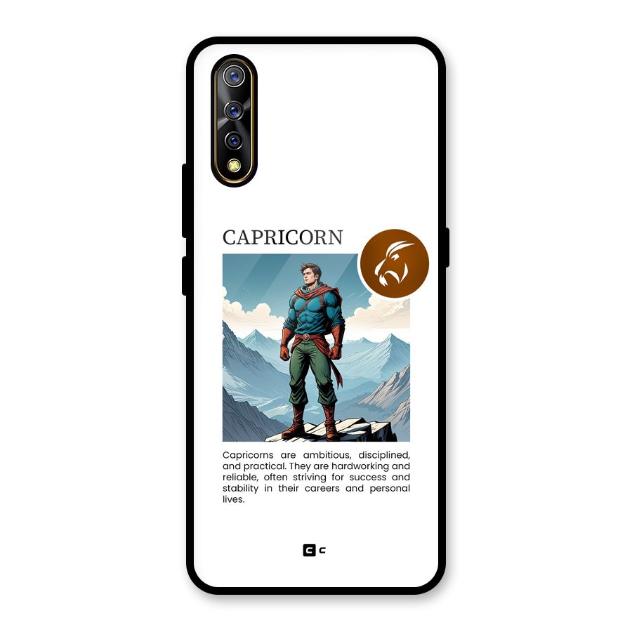 Clever Capricorn Glass Back Case for Vivo S1