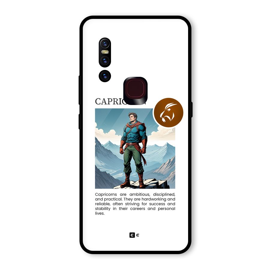 Clever Capricorn Glass Back Case for Vivo V15