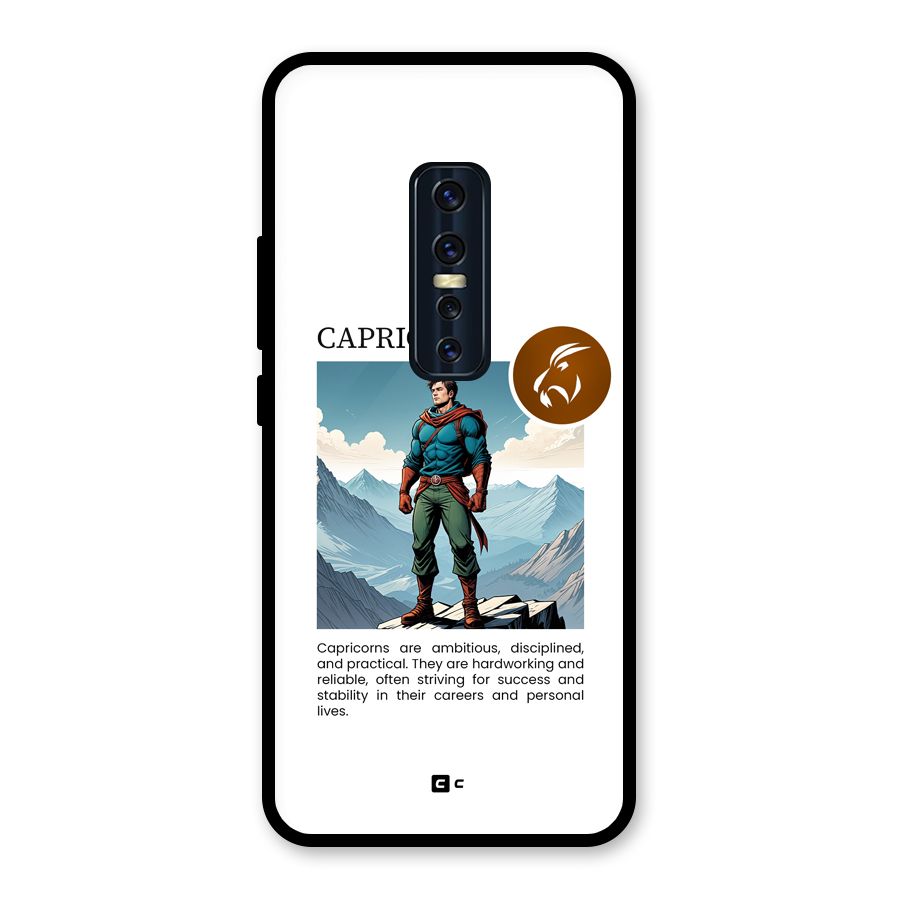 Clever Capricorn Glass Back Case for Vivo V17 Pro