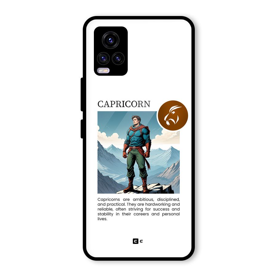 Clever Capricorn Glass Back Case for Vivo V20