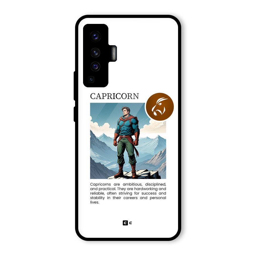 Clever Capricorn Glass Back Case for Vivo X50