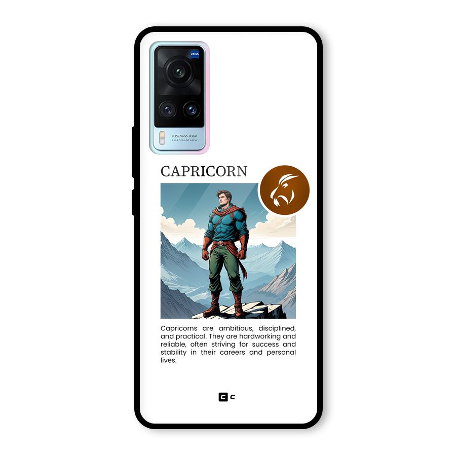Clever Capricorn Glass Back Case for Vivo X60