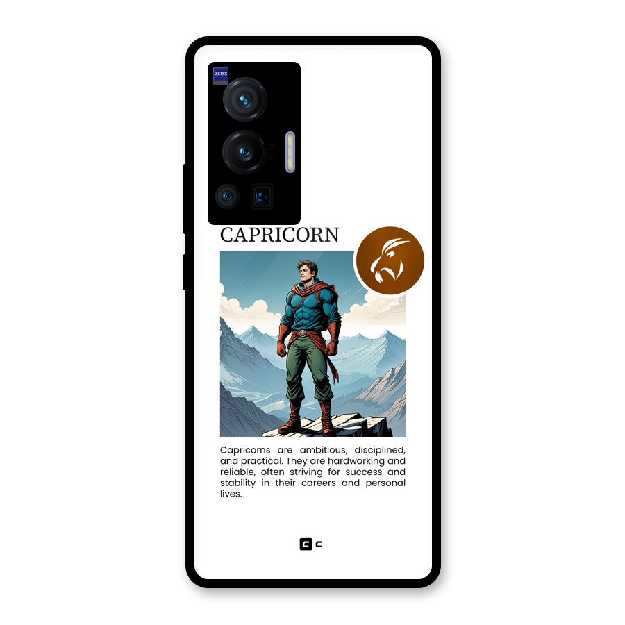 Clever Capricorn Glass Back Case for Vivo X70 Pro
