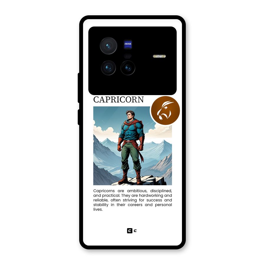 Clever Capricorn Glass Back Case for Vivo X80