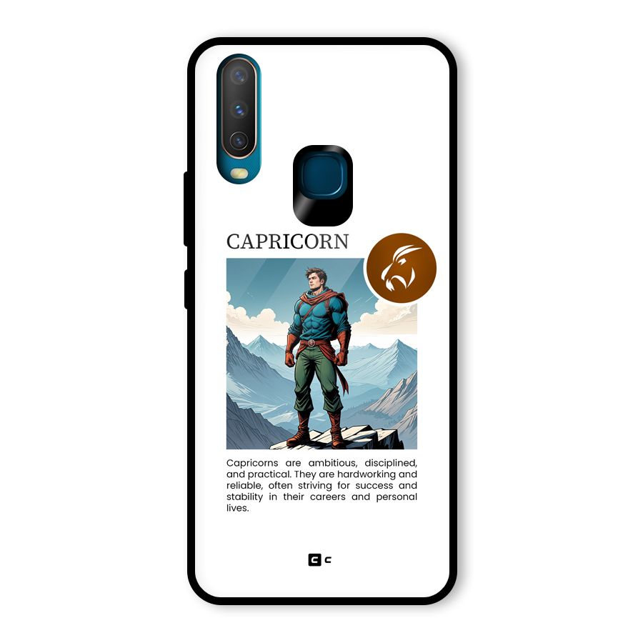 Clever Capricorn Glass Back Case for Vivo Y12