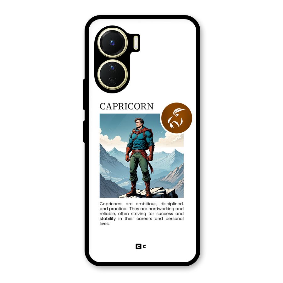 Clever Capricorn Glass Back Case for Vivo Y16