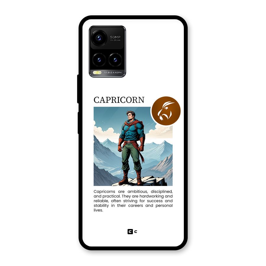 Clever Capricorn Glass Back Case for Vivo Y21A