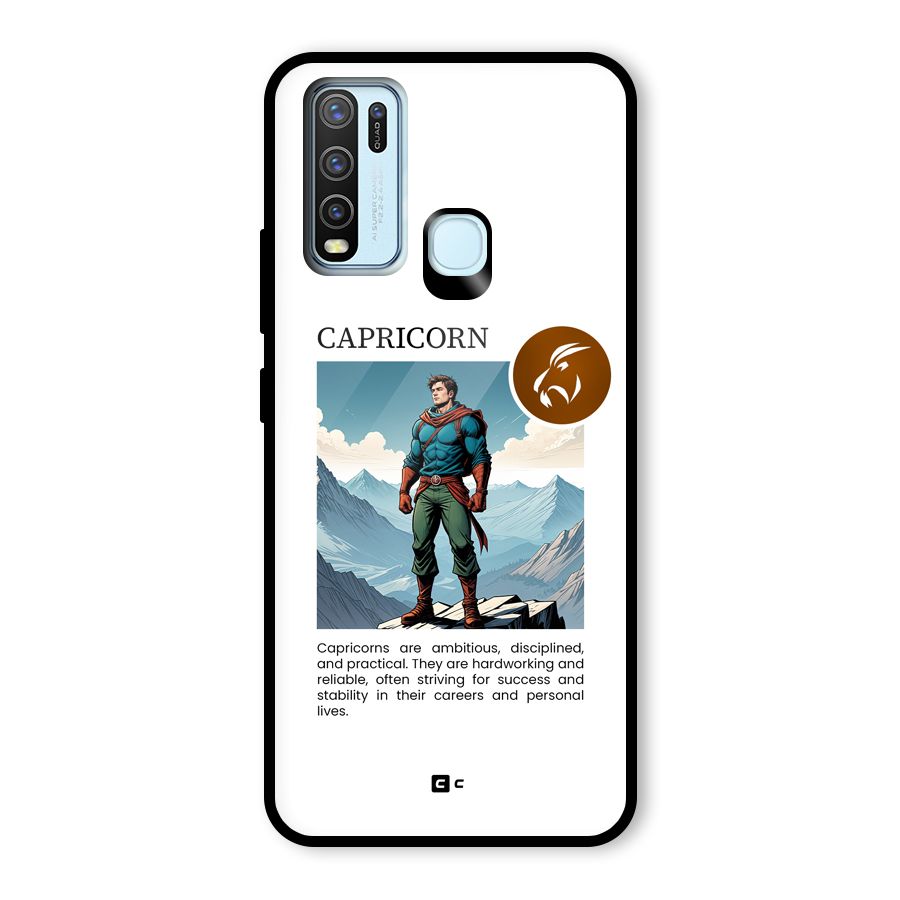 Clever Capricorn Glass Back Case for Vivo Y50