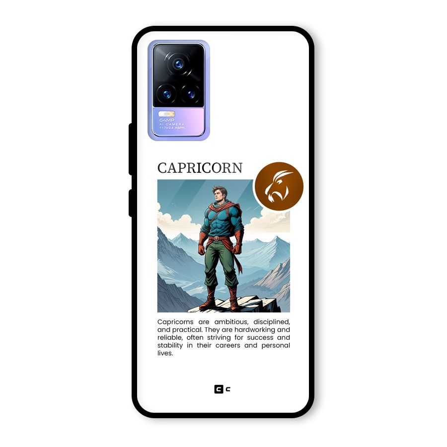 Clever Capricorn Glass Back Case for Vivo Y73