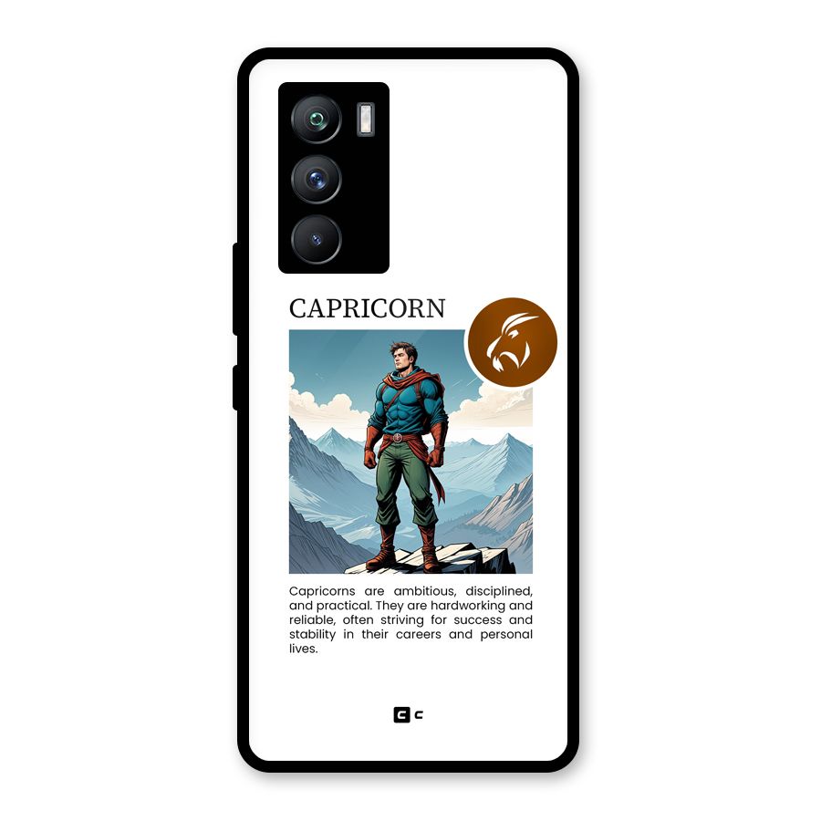 Clever Capricorn Glass Back Case for Vivo iQOO 9 SE