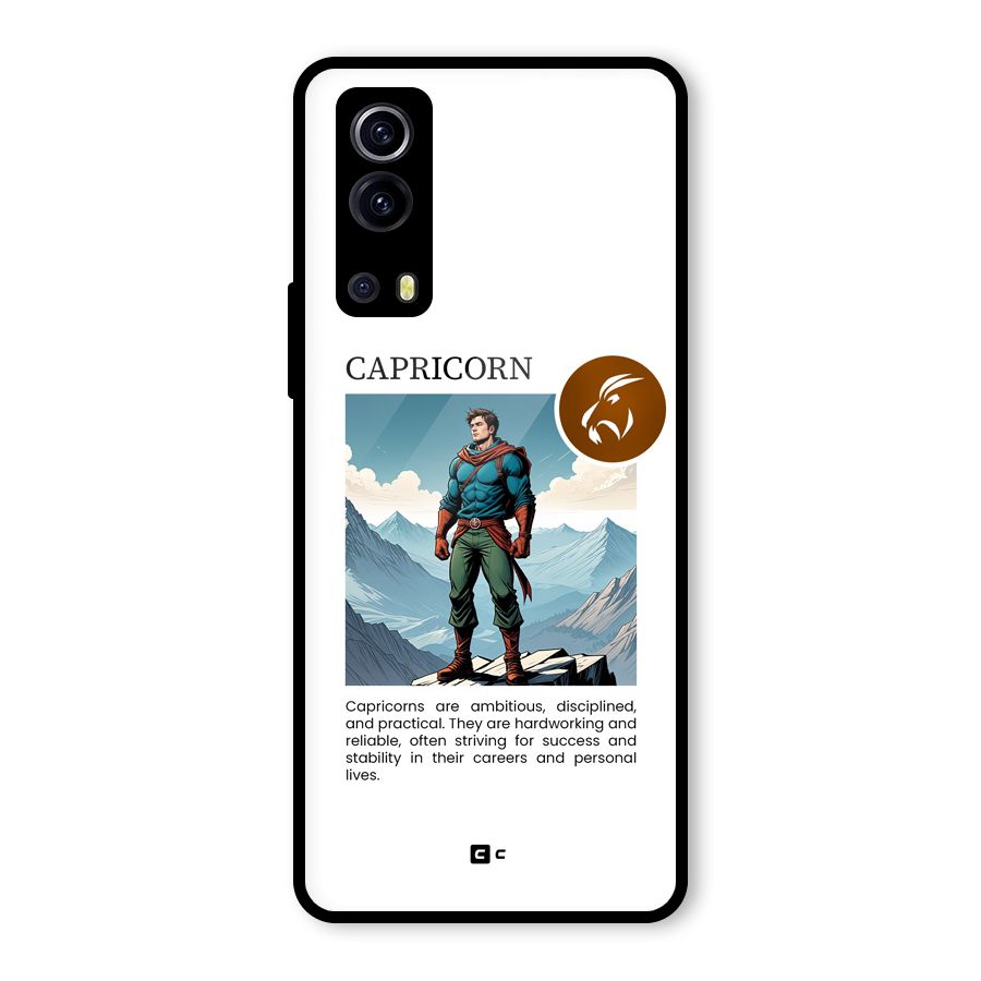 Clever Capricorn Glass Back Case for Vivo iQOO Z3