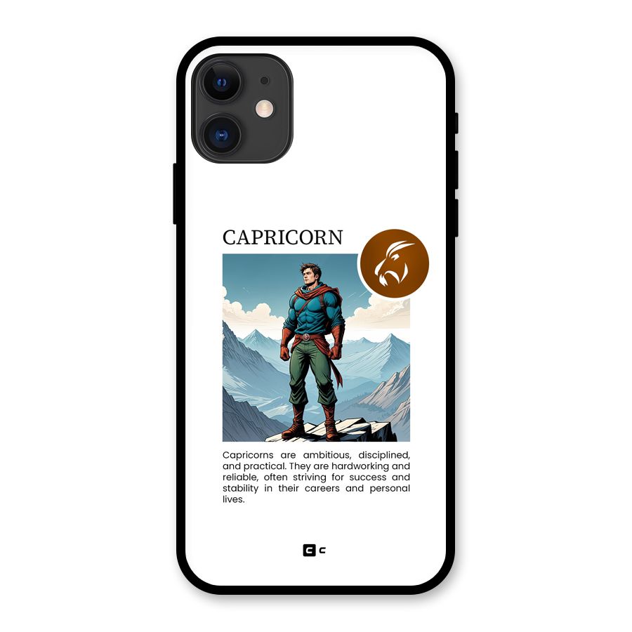 Clever Capricorn Glass Back Case for iPhone 11