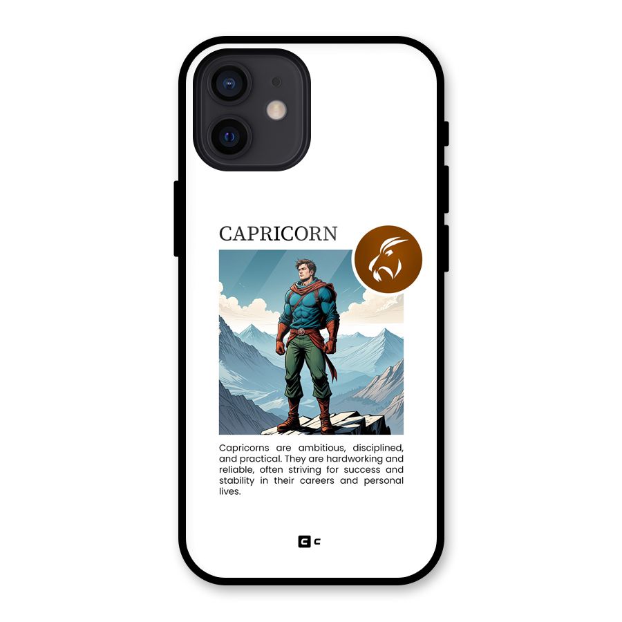 Clever Capricorn Glass Back Case for iPhone 12