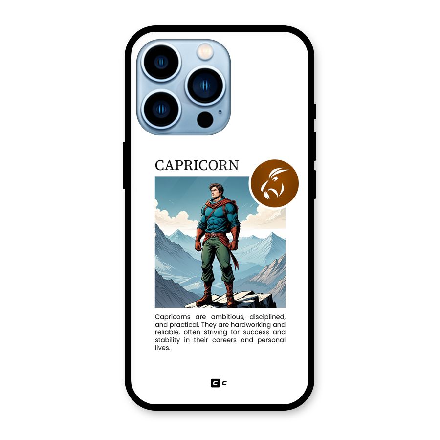 Clever Capricorn Glass Back Case for iPhone 13 Pro
