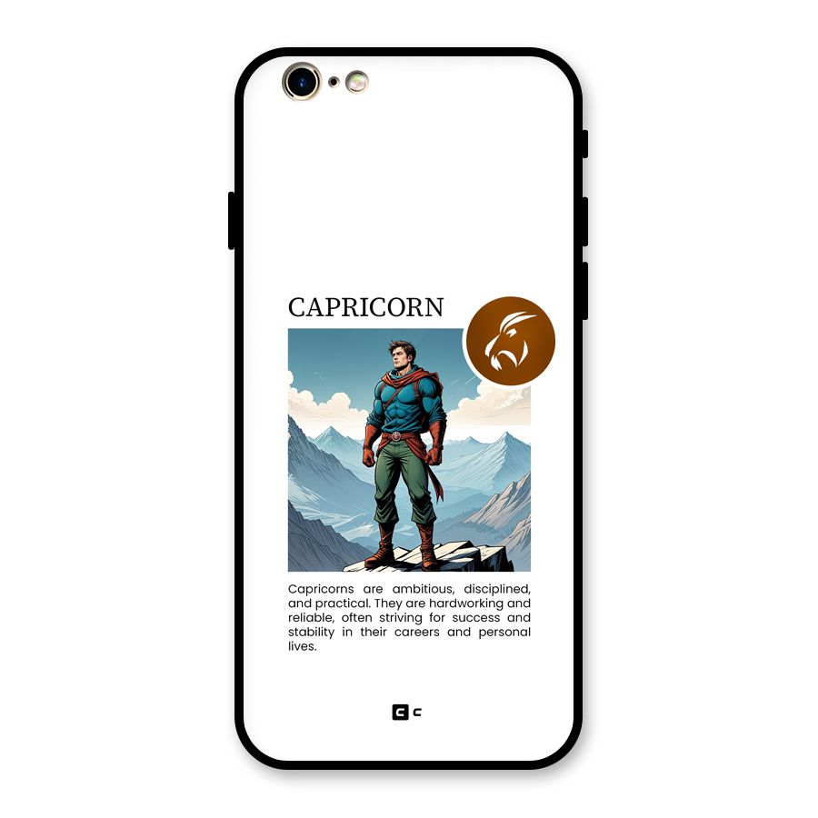 Clever Capricorn Glass Back Case for iPhone 6 6S