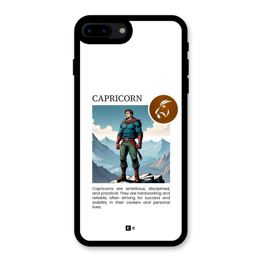 Clever Capricorn Glass Back Case for iPhone 8 Plus