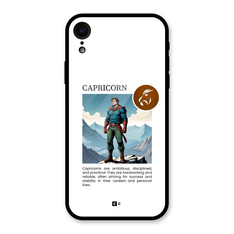 Clever Capricorn Glass Back Case for iPhone XR
