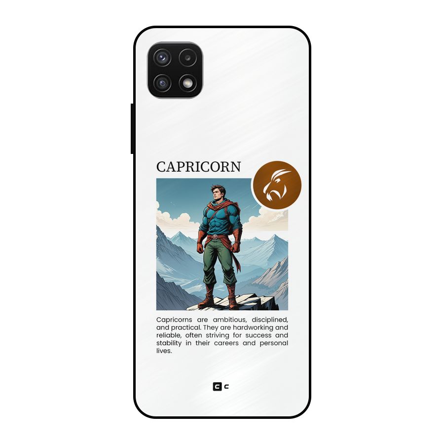 Clever Capricorn Metal Back Case for Galaxy A22 5G