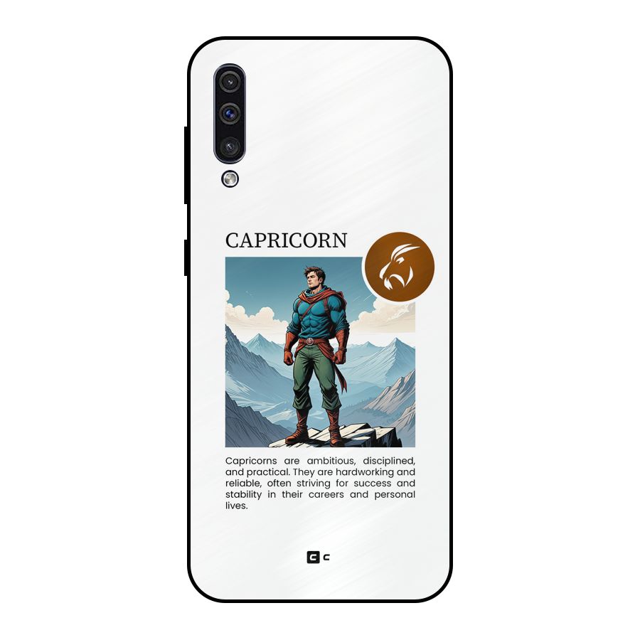 Clever Capricorn Metal Back Case for Galaxy A30s
