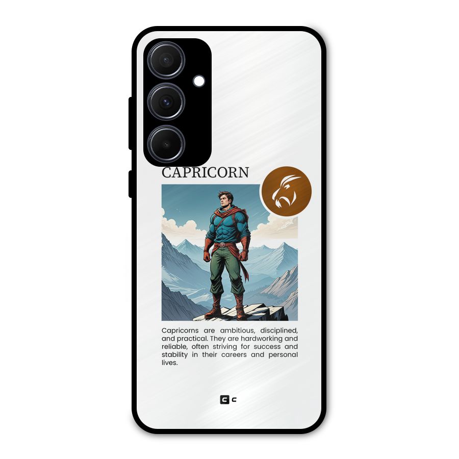 Clever Capricorn Metal Back Case for Galaxy A35