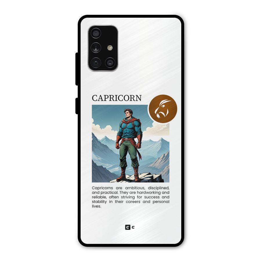 Clever Capricorn Metal Back Case for Galaxy A71