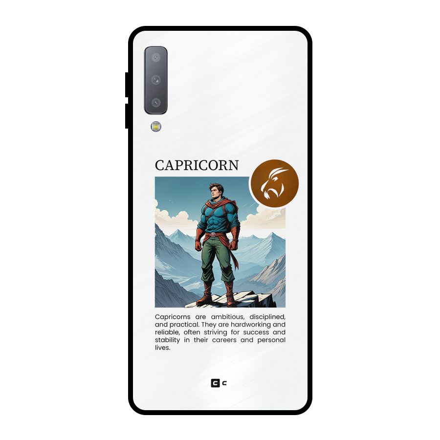 Clever Capricorn Metal Back Case for Galaxy A7 (2018)