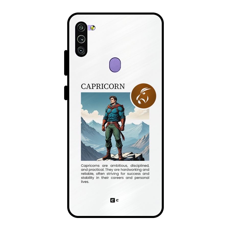 Clever Capricorn Metal Back Case for Galaxy M11