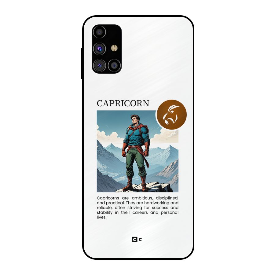 Clever Capricorn Metal Back Case for Galaxy M31s