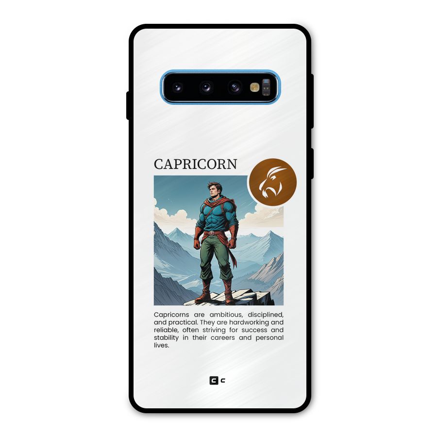 Clever Capricorn Metal Back Case for Galaxy S10