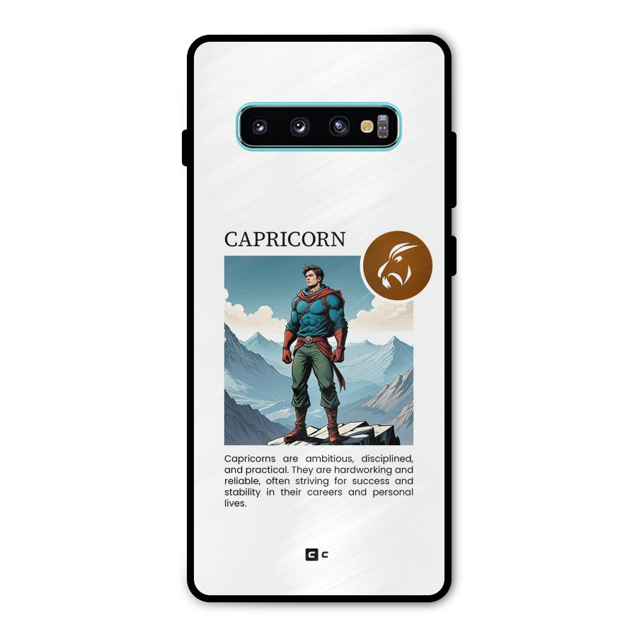 Clever Capricorn Metal Back Case for Galaxy S10 Plus