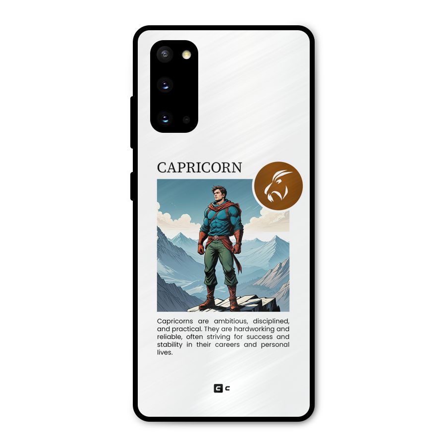 Clever Capricorn Metal Back Case for Galaxy S20