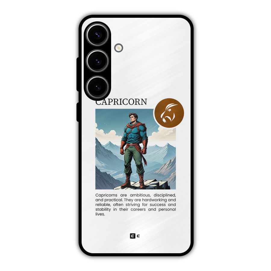 Clever Capricorn Metal Back Case for Galaxy S24 Plus