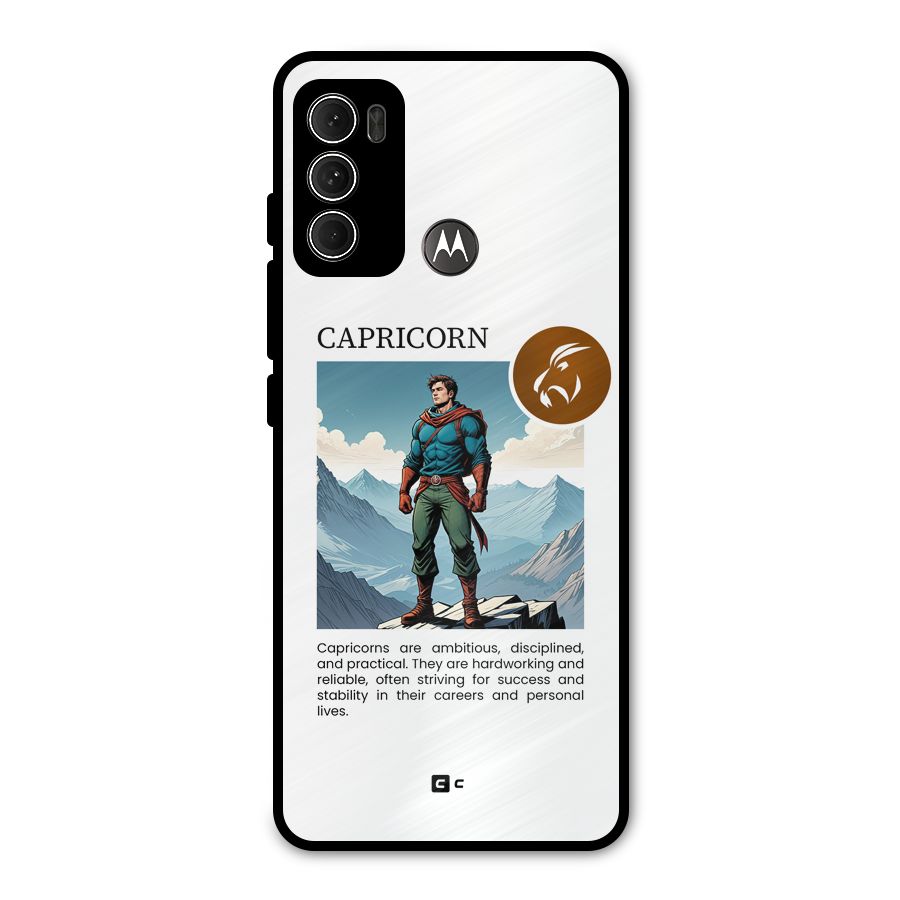 Clever Capricorn Metal Back Case for Moto G60