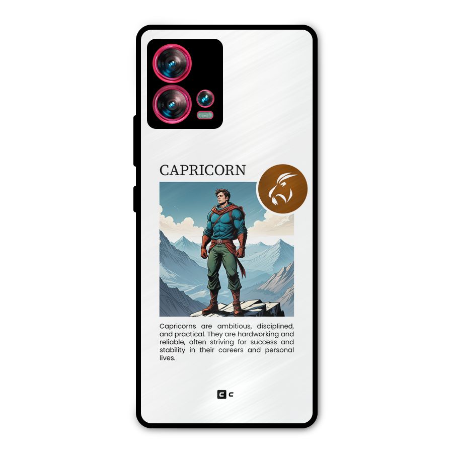 Clever Capricorn Metal Back Case for Motorola Edge 30 Fusion