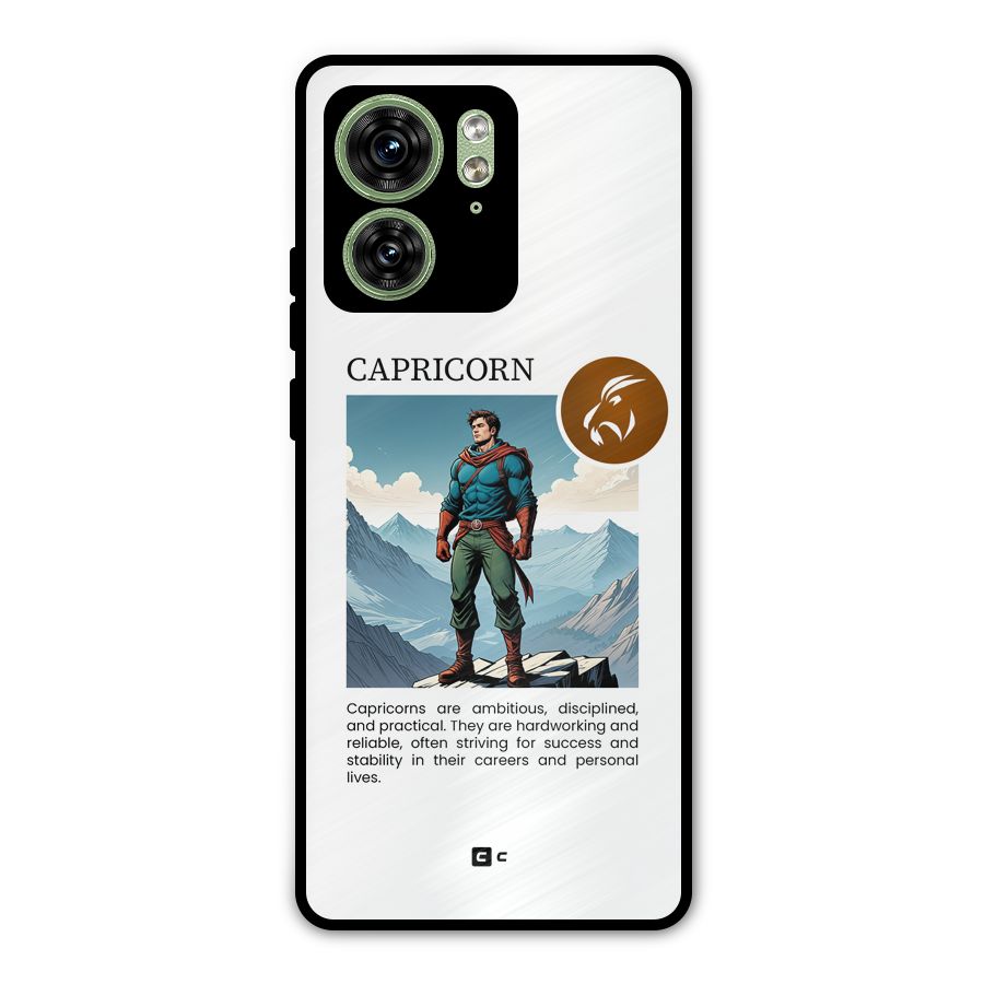 Clever Capricorn Metal Back Case for Motorola Edge 40 5G
