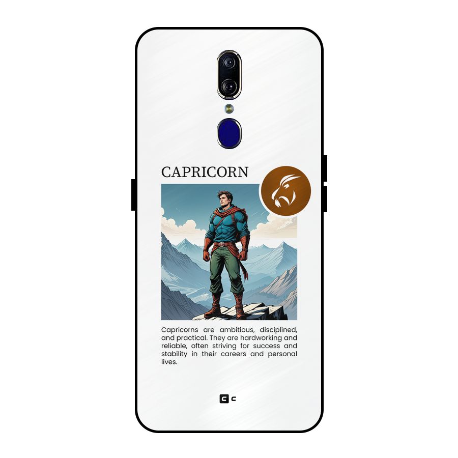 Clever Capricorn Metal Back Case for Oppo F11