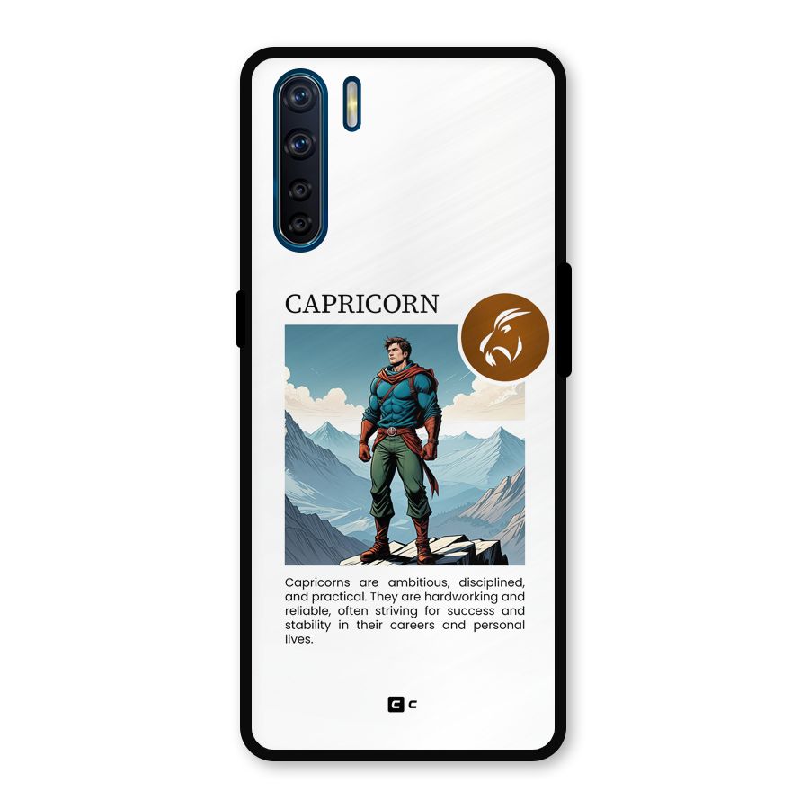 Clever Capricorn Metal Back Case for Oppo F15