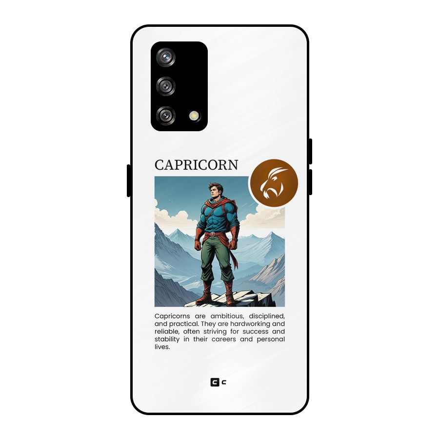 Clever Capricorn Metal Back Case for Oppo F19
