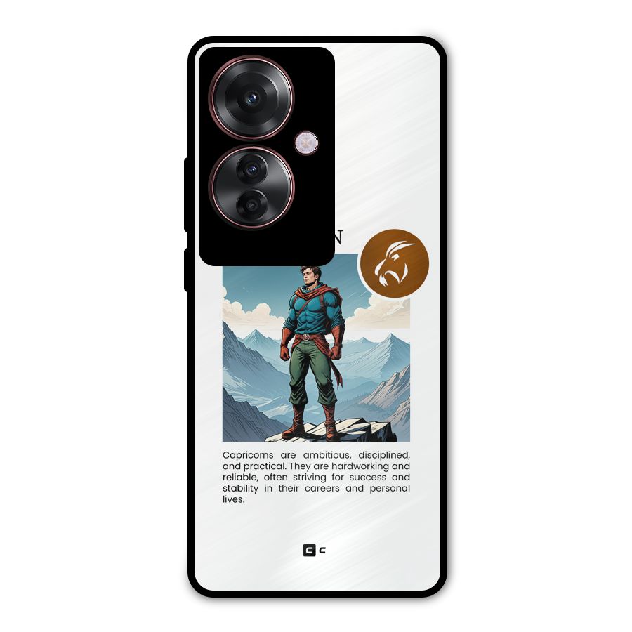 Clever Capricorn Metal Back Case for Oppo F25 Pro