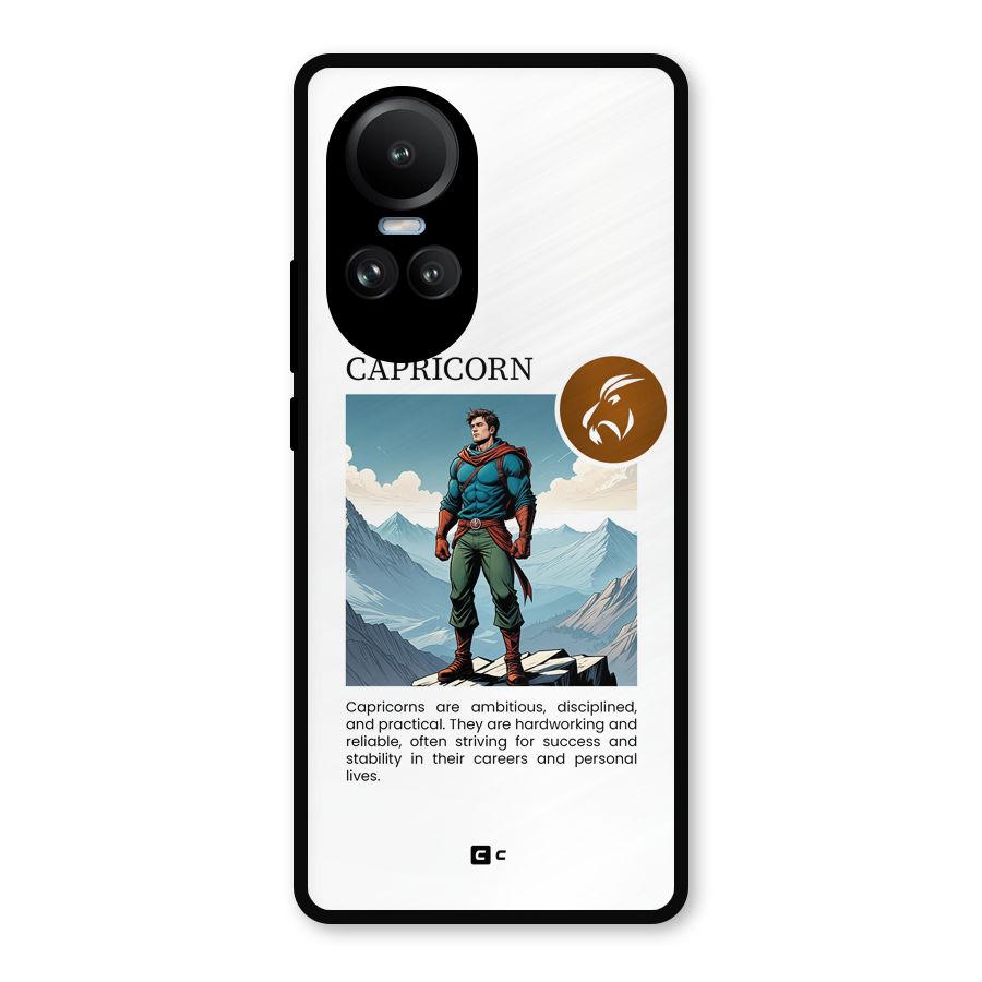 Clever Capricorn Metal Back Case for Oppo Reno10