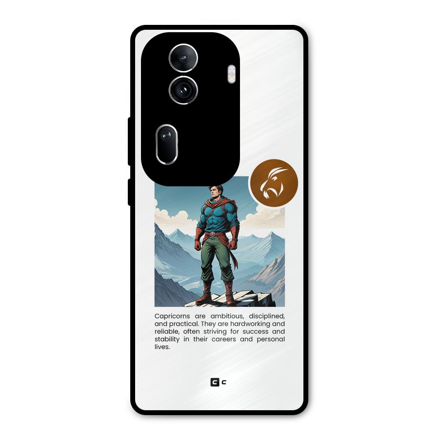 Clever Capricorn Metal Back Case for Oppo Reno11 Pro 5G