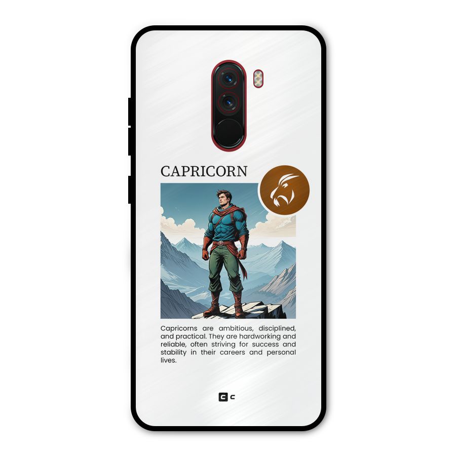 Clever Capricorn Metal Back Case for Poco F1